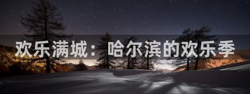 彩客网体育app下载：欢乐满城：哈尔滨的欢乐季