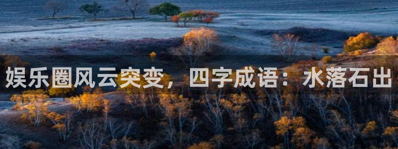 彩客网5注册：娱乐圈风云突变，四字成语：水落石出